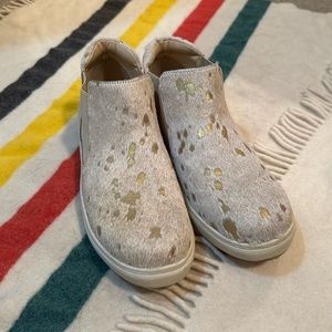 Cowhide slip on shoes!